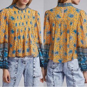 Ulla Johnson  | Cass Blouse -- marigold